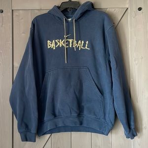 NIKE | Vintage Navy Blue Nike Basketball Hoodie | Size:Medium